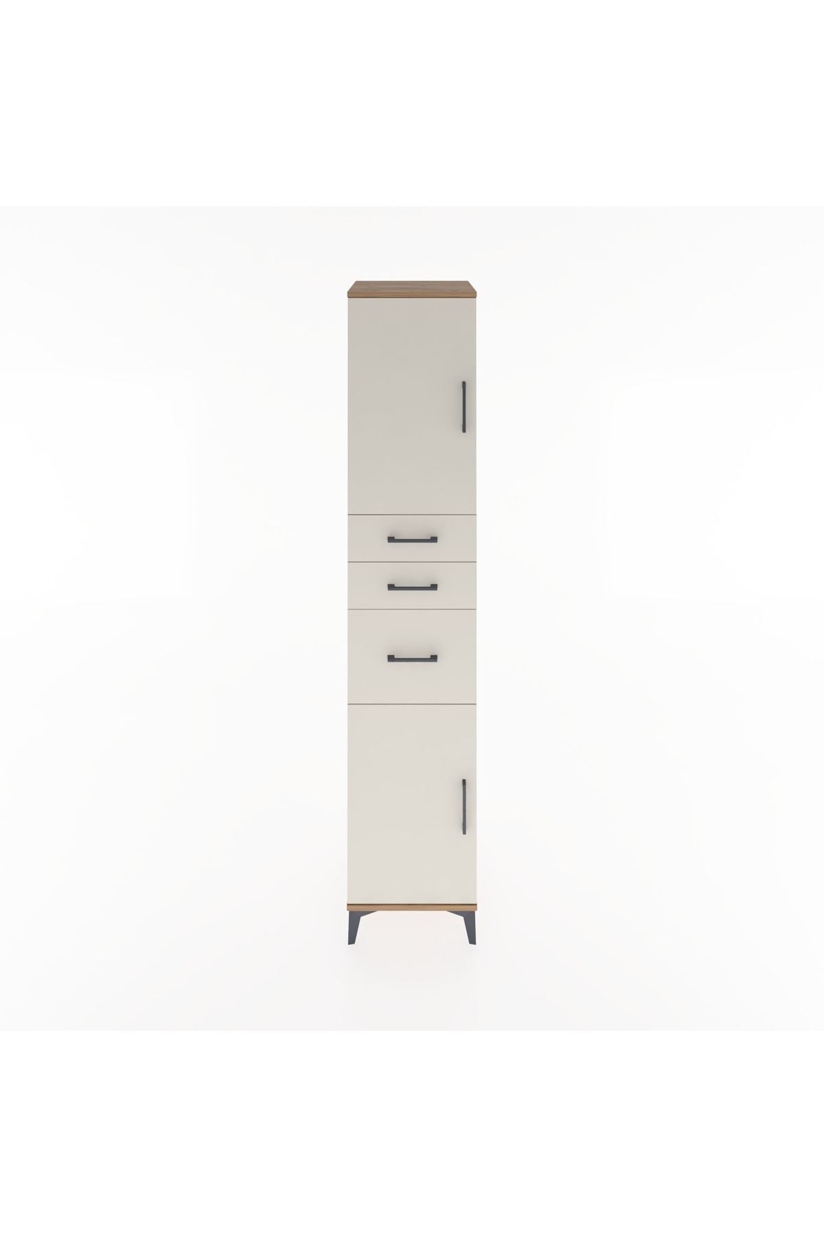 Hyperion Dolap 3 Raflı 3 Çekmeceli 2 Kapaklı 44x44x221 - S61M230V7B