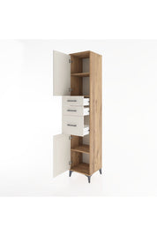 Hyperion Dolap 3 Raflı 3 Çekmeceli 2 Kapaklı 44x44x221 - S61M230V7B