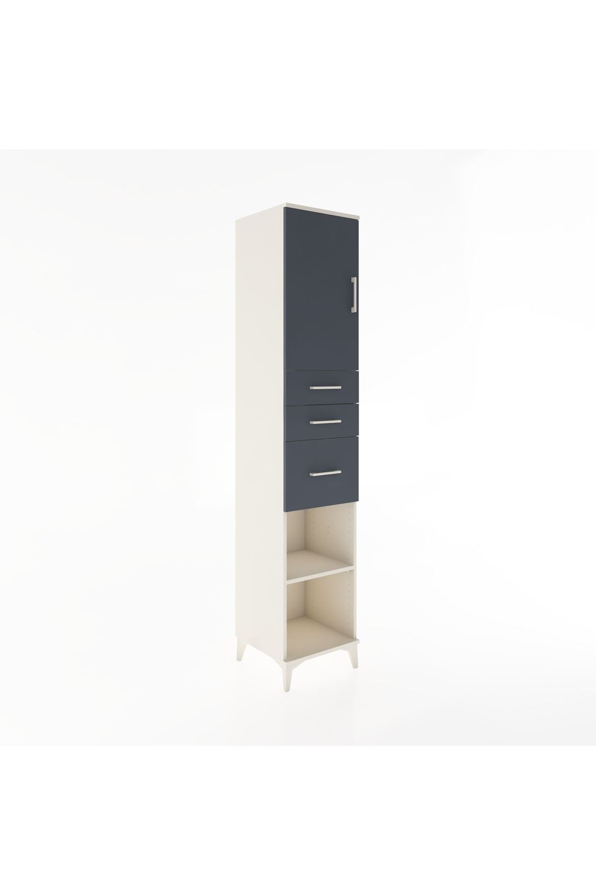 Hyperion Dolap 3 Raflı 3 Çekmeceli Tek Kapaklı 44x44x221 - S61M231V2B