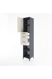Hyperion Dolap 3 Raflı 3 Çekmeceli Tek Kapaklı 44x44x221 - S61M231V4B