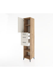 Hyperion Dolap 3 Raflı 3 Çekmeceli Tek Kapaklı 44x44x221 - S61M231V7B