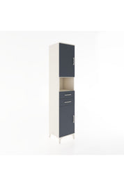Hyperion Dolap 4 Raflı 2 Çekmeceli 2 Kapaklı 44x44x221 - S61M233V2B