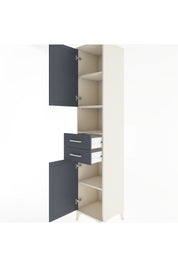 Hyperion Dolap 4 Raflı 2 Çekmeceli 2 Kapaklı 44x44x221 - S61M233V2B
