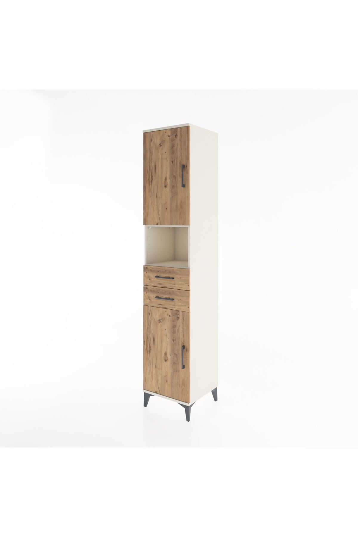Hyperion Dolap 4 Raflı 2 Çekmeceli 2 Kapaklı 44x44x221 - S61M233V3B