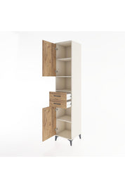 Hyperion Dolap 4 Raflı 2 Çekmeceli 2 Kapaklı 44x44x221 - S61M233V3B