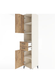 Hyperion Dolap 4 Raflı 2 Çekmeceli 2 Kapaklı 44x44x221 - S61M233V3B