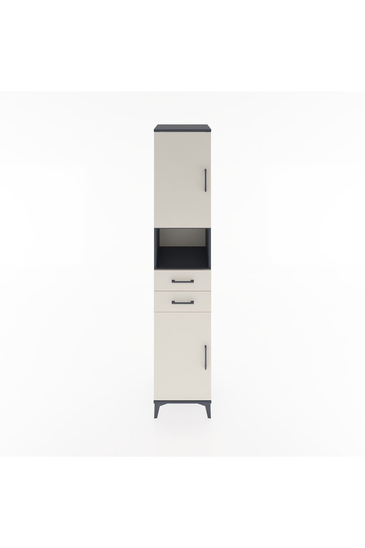 Hyperion Dolap 4 Raflı 2 Çekmeceli 2 Kapaklı 44x44x221 - S61M233V4B