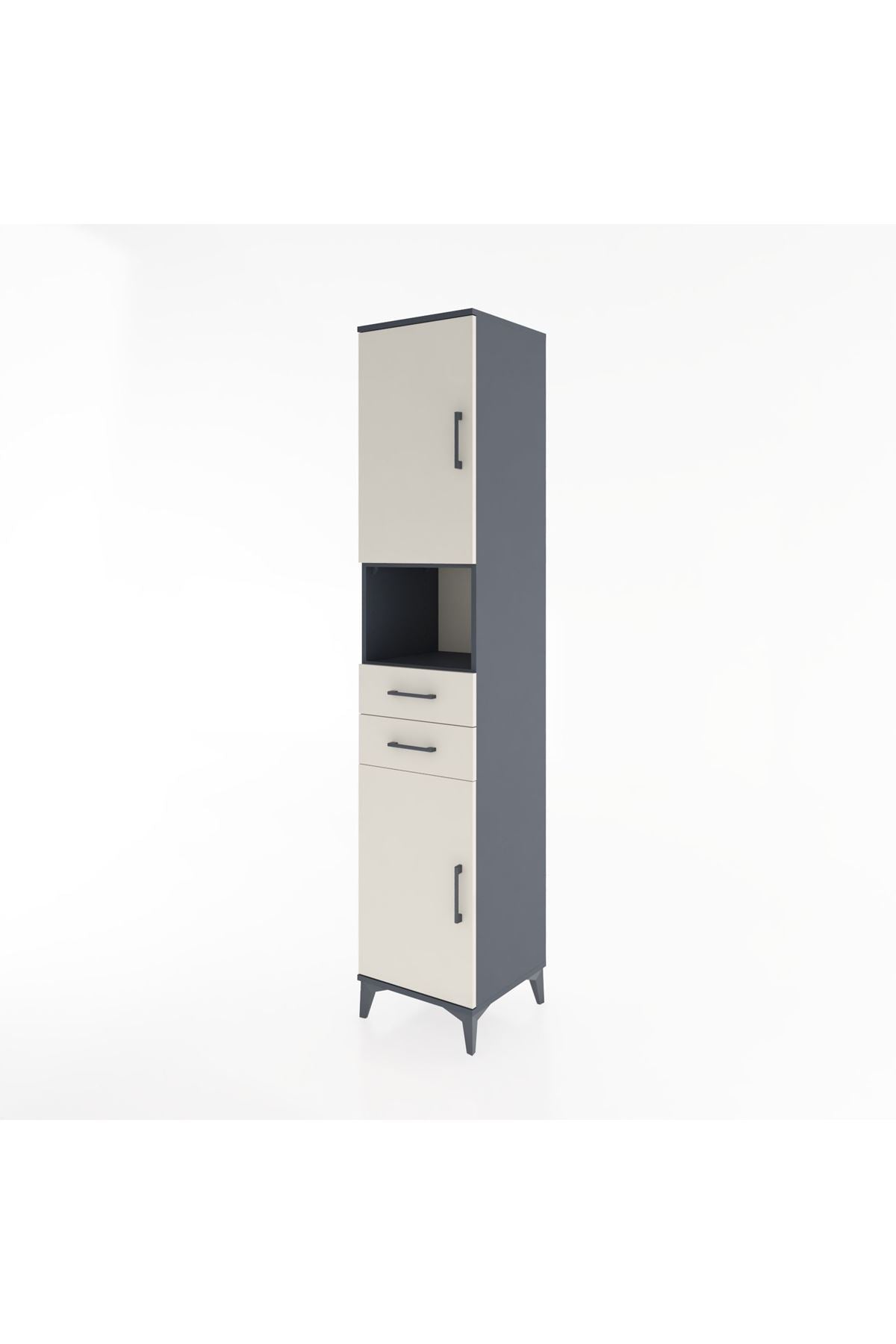 Hyperion Dolap 4 Raflı 2 Çekmeceli 2 Kapaklı 44x44x221 - S61M233V4B