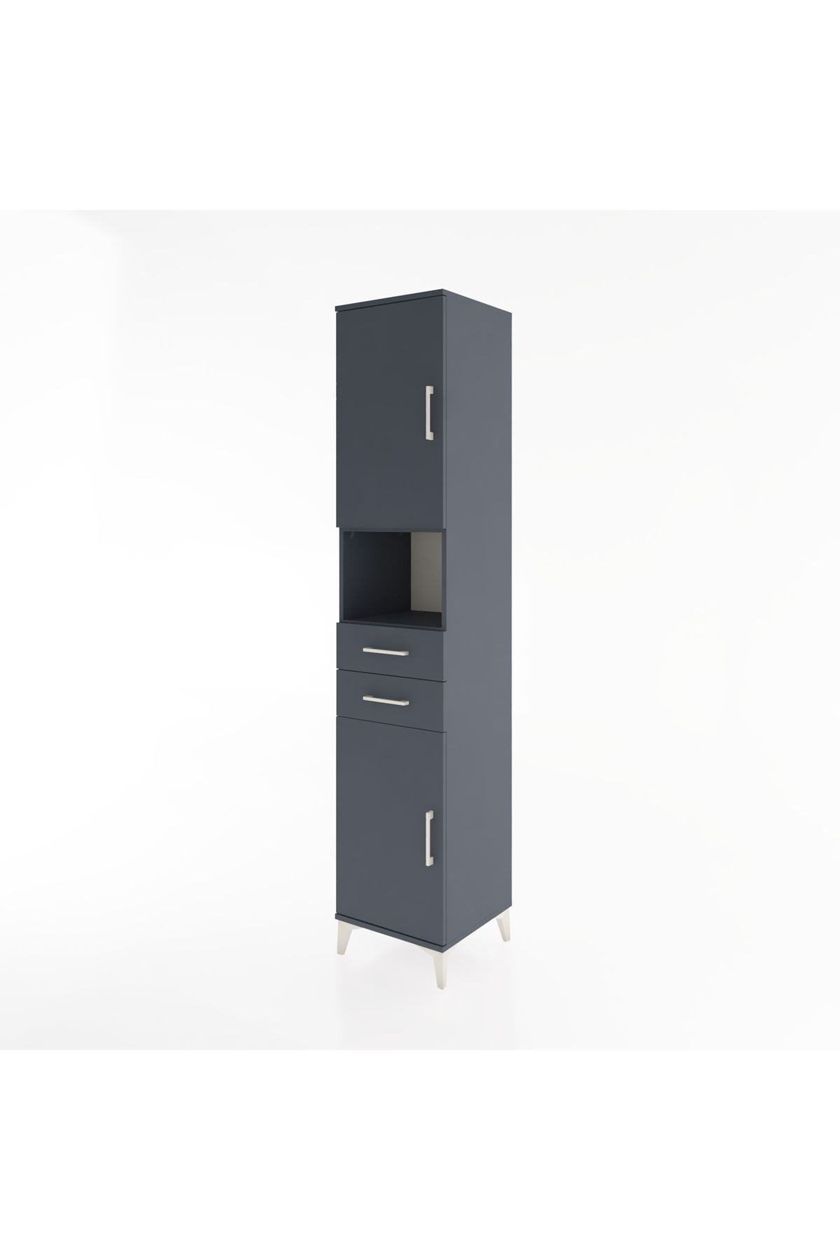Hyperion Dolap 4 Raflı 2 Çekmeceli 2 Kapaklı 44x44x221 - S61M233V5B