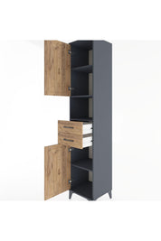 Hyperion Dolap 4 Raflı 2 Çekmeceli 2 Kapaklı 44x44x221 - S61M233V6B