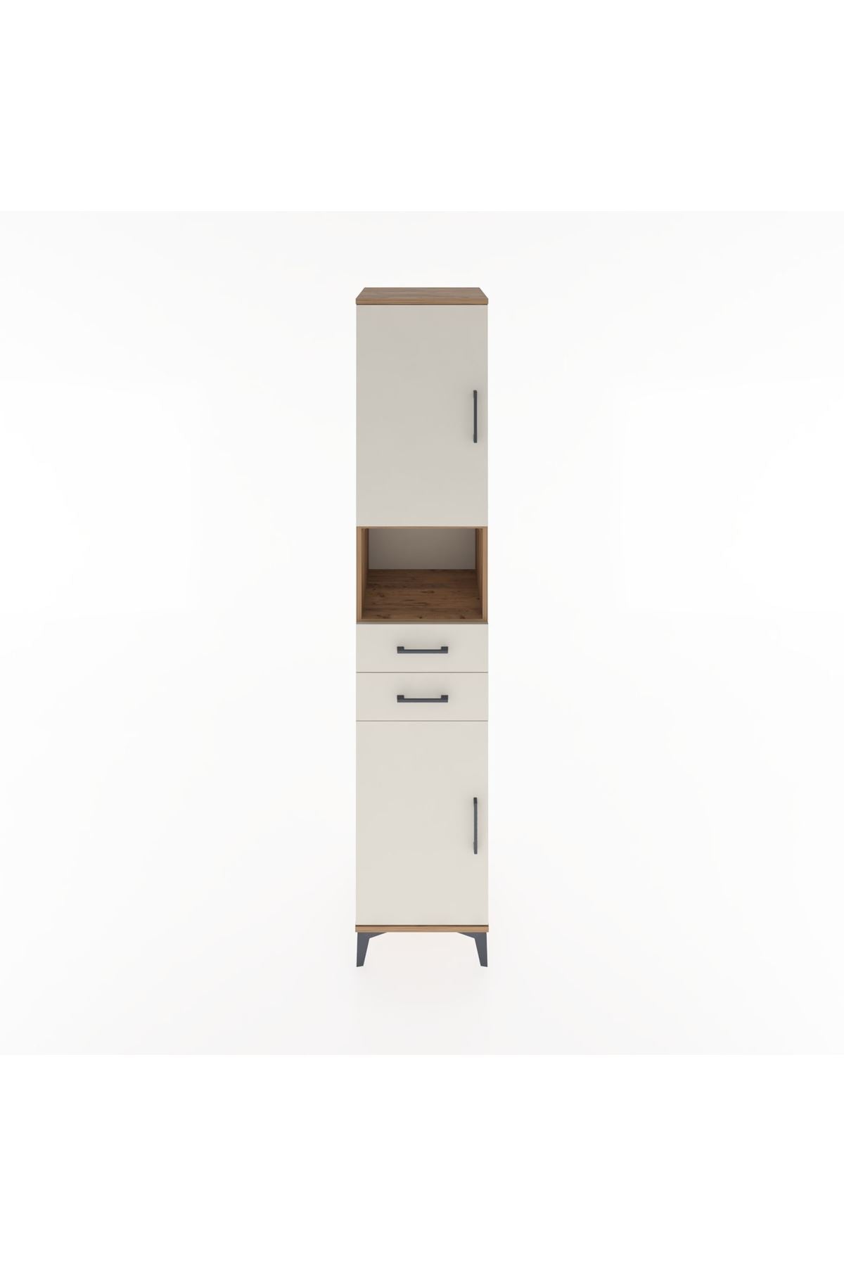 Hyperion Dolap 4 Raflı 2 Çekmeceli 2 Kapaklı 44x44x221 - S61M233V7B