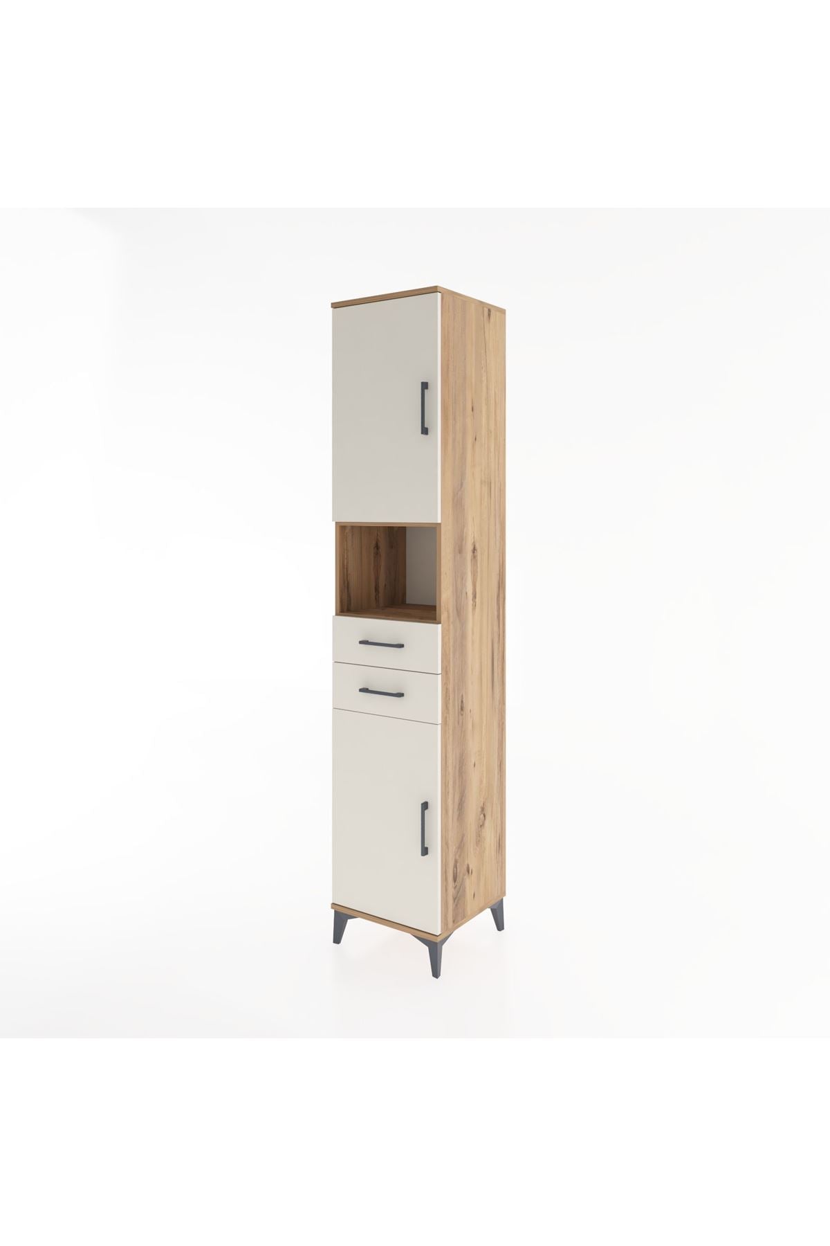 Hyperion Dolap 4 Raflı 2 Çekmeceli 2 Kapaklı 44x44x221 - S61M233V7B