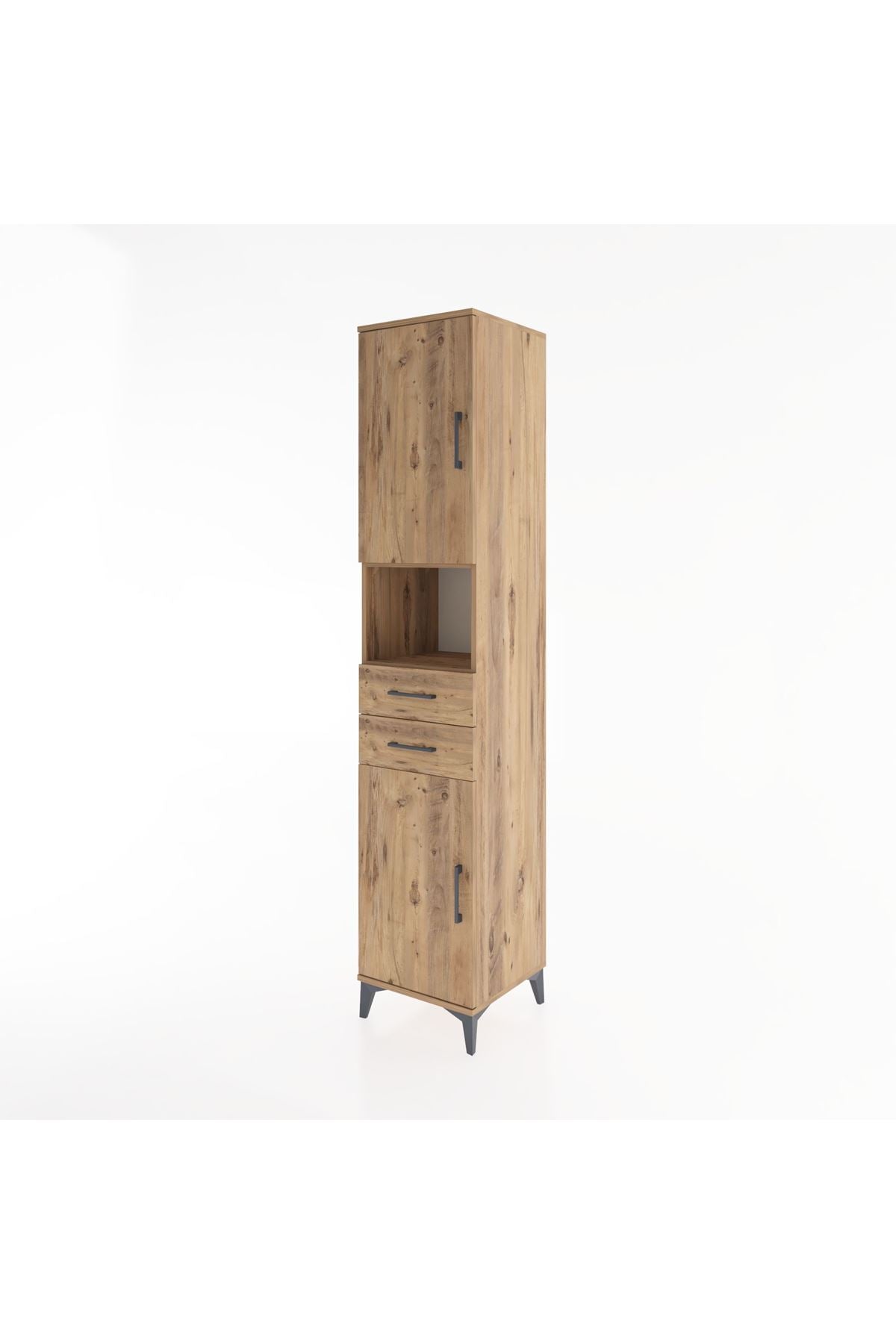 Hyperion Dolap 4 Raflı 2 Çekmeceli 2 Kapaklı 44x44x221 - S61M233V9B