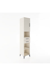 Hyperion Dolap 4 Raflı 2 Çekmeceli Tek Kapaklı 44x44x221 - S61M234V1B
