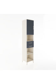 Hyperion Dolap 4 Raflı 2 Çekmeceli Tek Kapaklı 44x44x221 - S61M234V2B