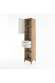 Hyperion Dolap 4 Raflı 2 Çekmeceli Tek Kapaklı 44x44x221 - S61M234V7B