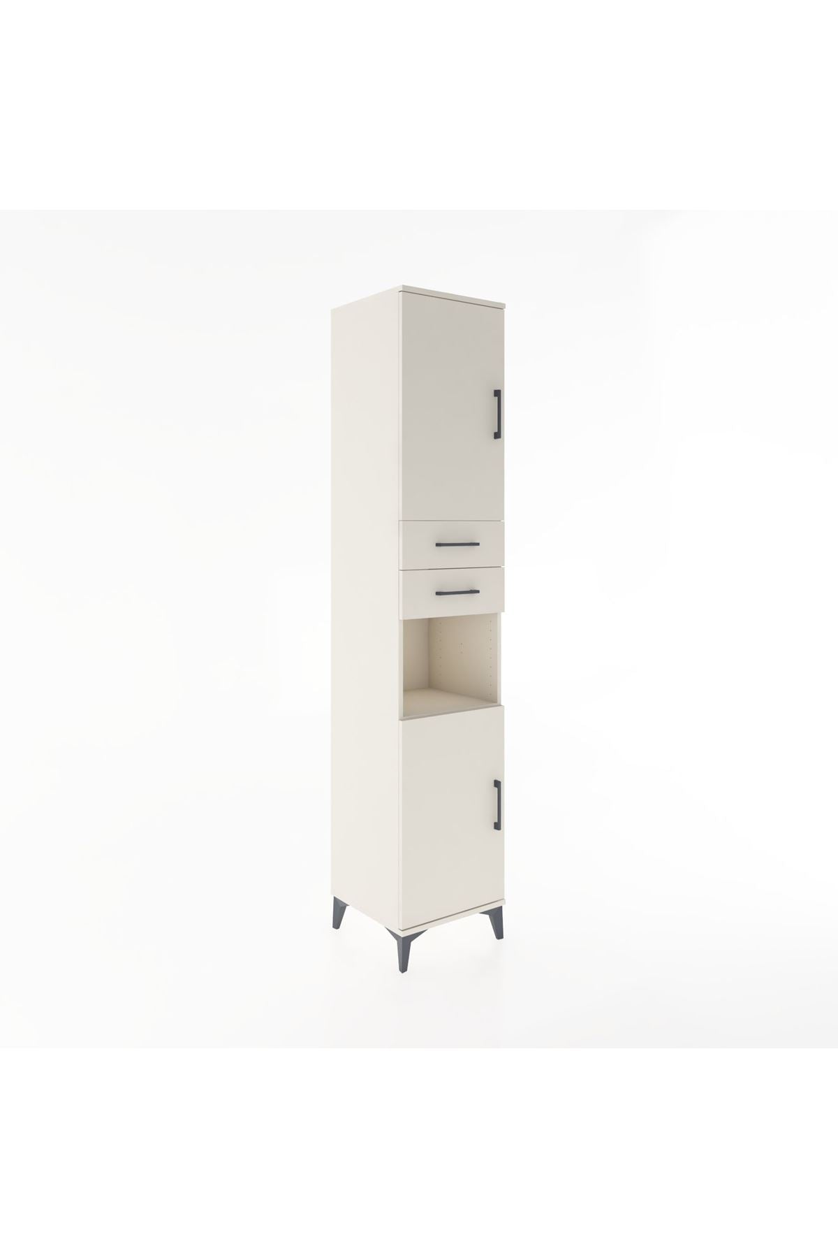 Hyperion Dolap 4 Raflı 2 Çekmeceli 2 Kapaklı 44x44x221 - S61M236V1B