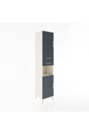 Hyperion Dolap 4 Raflı 2 Çekmeceli 2 Kapaklı 44x44x221 - S61M236V2B