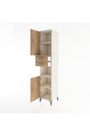 Hyperion Dolap 4 Raflı 2 Çekmeceli 2 Kapaklı 44x44x221 - S61M236V3B