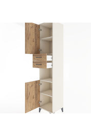 Hyperion Dolap 4 Raflı 2 Çekmeceli 2 Kapaklı 44x44x221 - S61M236V3B