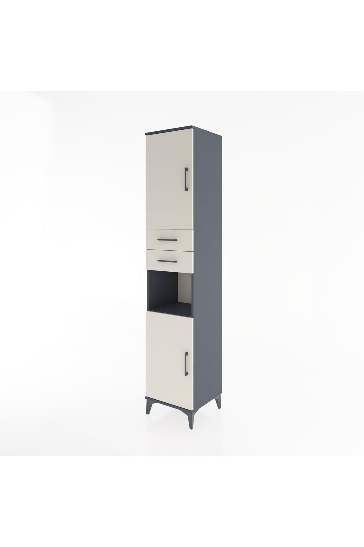 Hyperion Dolap 4 Raflı 2 Çekmeceli 2 Kapaklı 44x44x221 - S61M236V4B