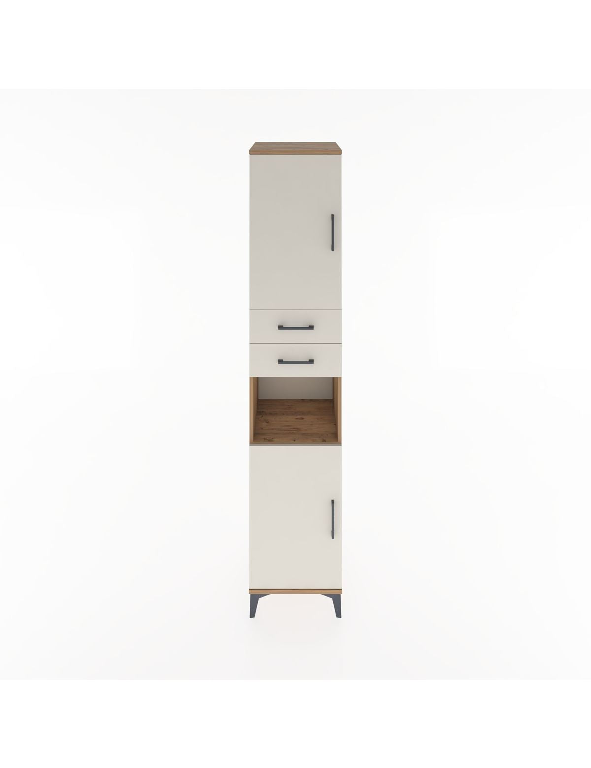 Hyperion Dolap 4 Raflı 2 Çekmeceli 2 Kapaklı 44x44x221 - S61M236V7B