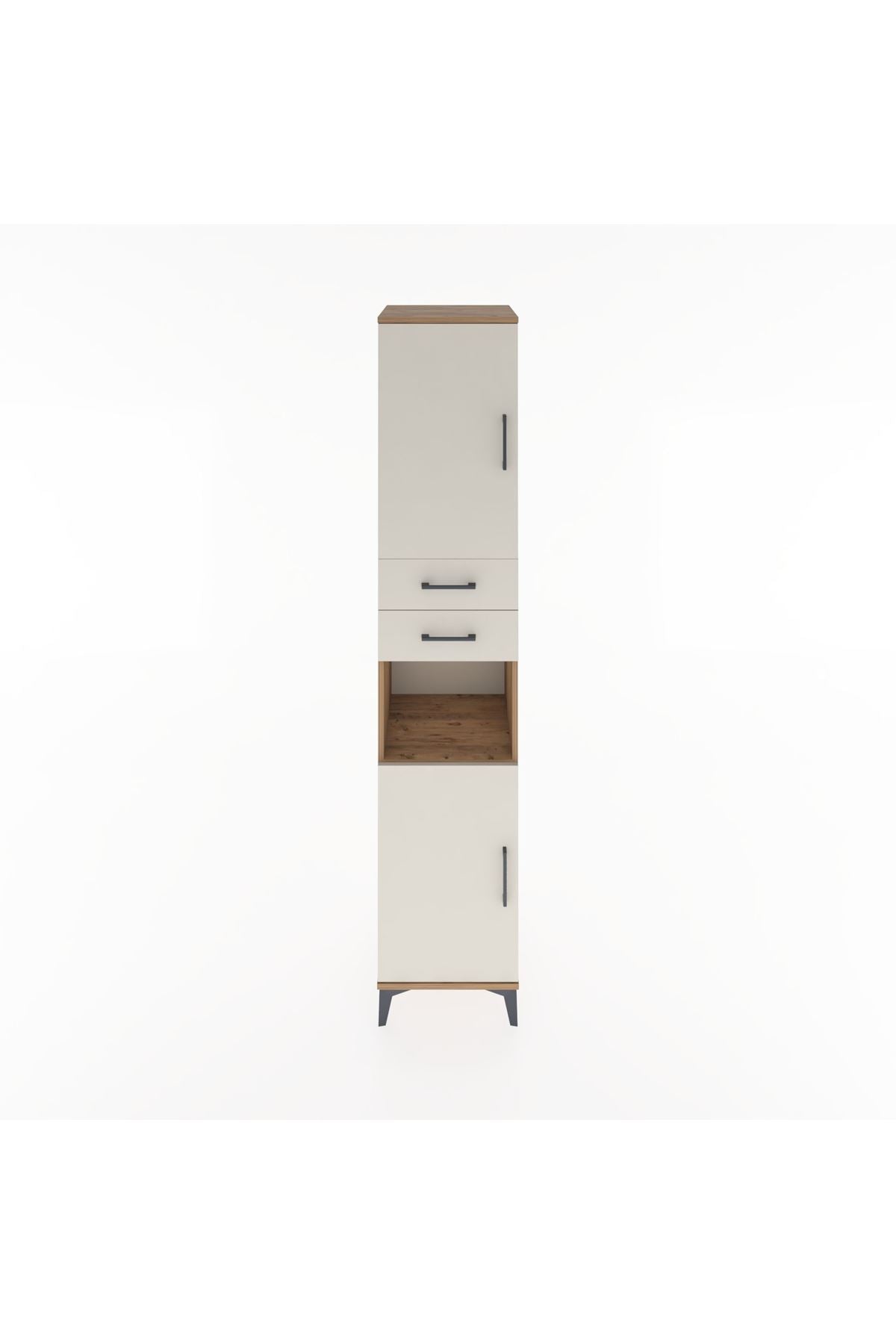 Hyperion Dolap 4 Raflı 2 Çekmeceli 2 Kapaklı 44x44x221 - S61M236V7B