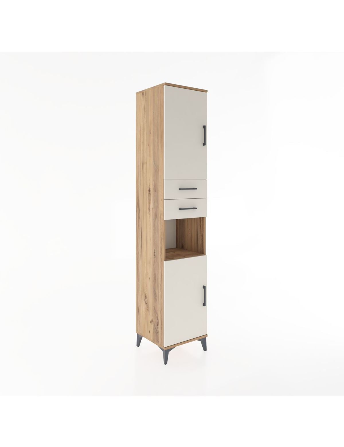Hyperion Dolap 4 Raflı 2 Çekmeceli 2 Kapaklı 44x44x221 - S61M236V7B