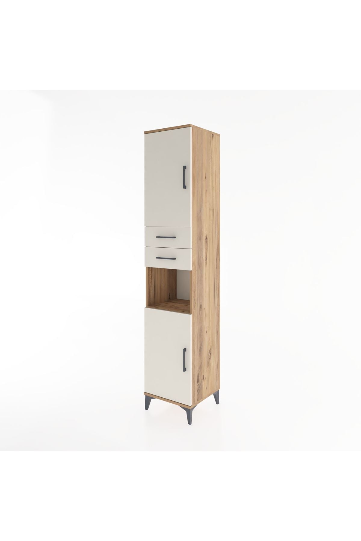 Hyperion Dolap 4 Raflı 2 Çekmeceli 2 Kapaklı 44x44x221 - S61M236V7B