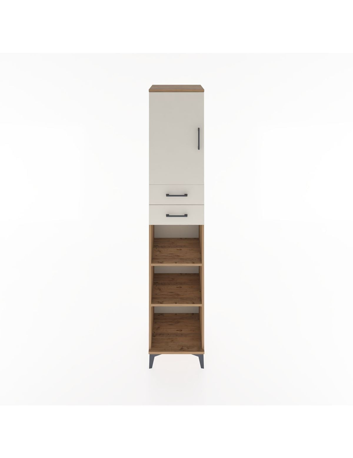 Hyperion Dolap 4 Raflı 2 Çekmeceli Tek Kapaklı 44x44x221 - S61M237V7B