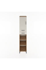 Hyperion Dolap 4 Raflı 2 Çekmeceli Tek Kapaklı 44x44x221