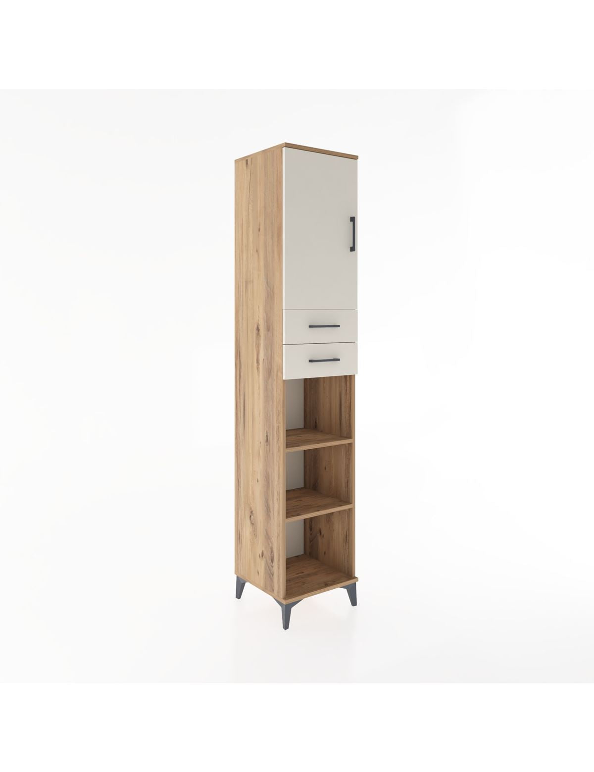Hyperion Dolap 4 Raflı 2 Çekmeceli Tek Kapaklı 44x44x221 - S61M237V7B