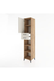 Hyperion Dolap 4 Raflı 2 Çekmeceli Tek Kapaklı 44x44x221 - S61M237V7B