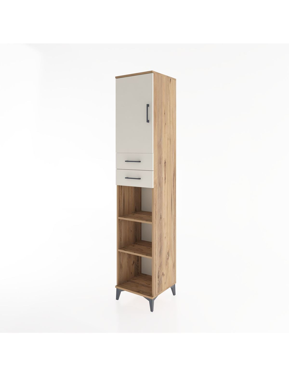Hyperion Dolap 4 Raflı 2 Çekmeceli Tek Kapaklı 44x44x221 - S61M237V7B