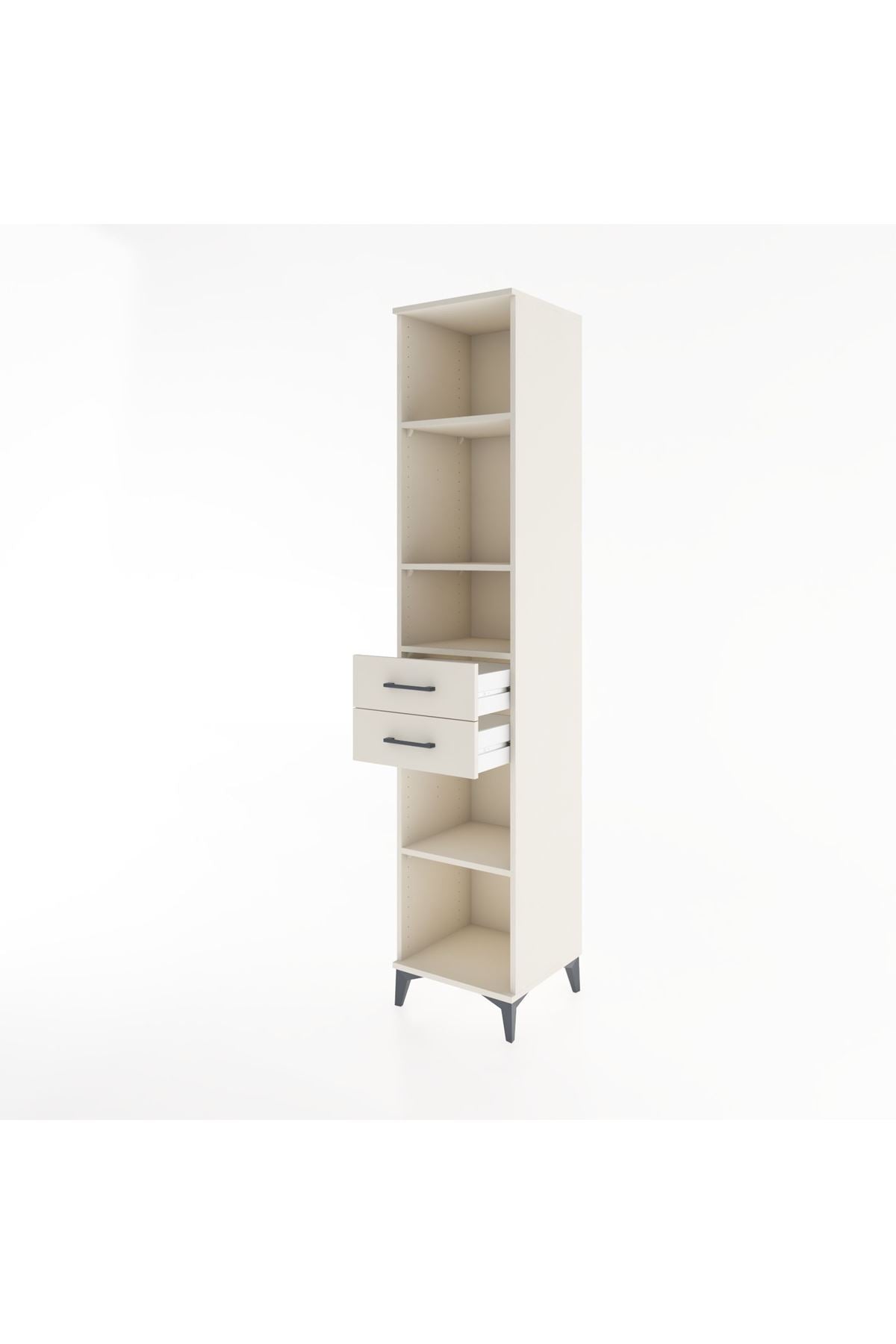 Hyperion Dolap 4 Raflı 2 Çekmeceli 44x44x221 - S61M239V1B