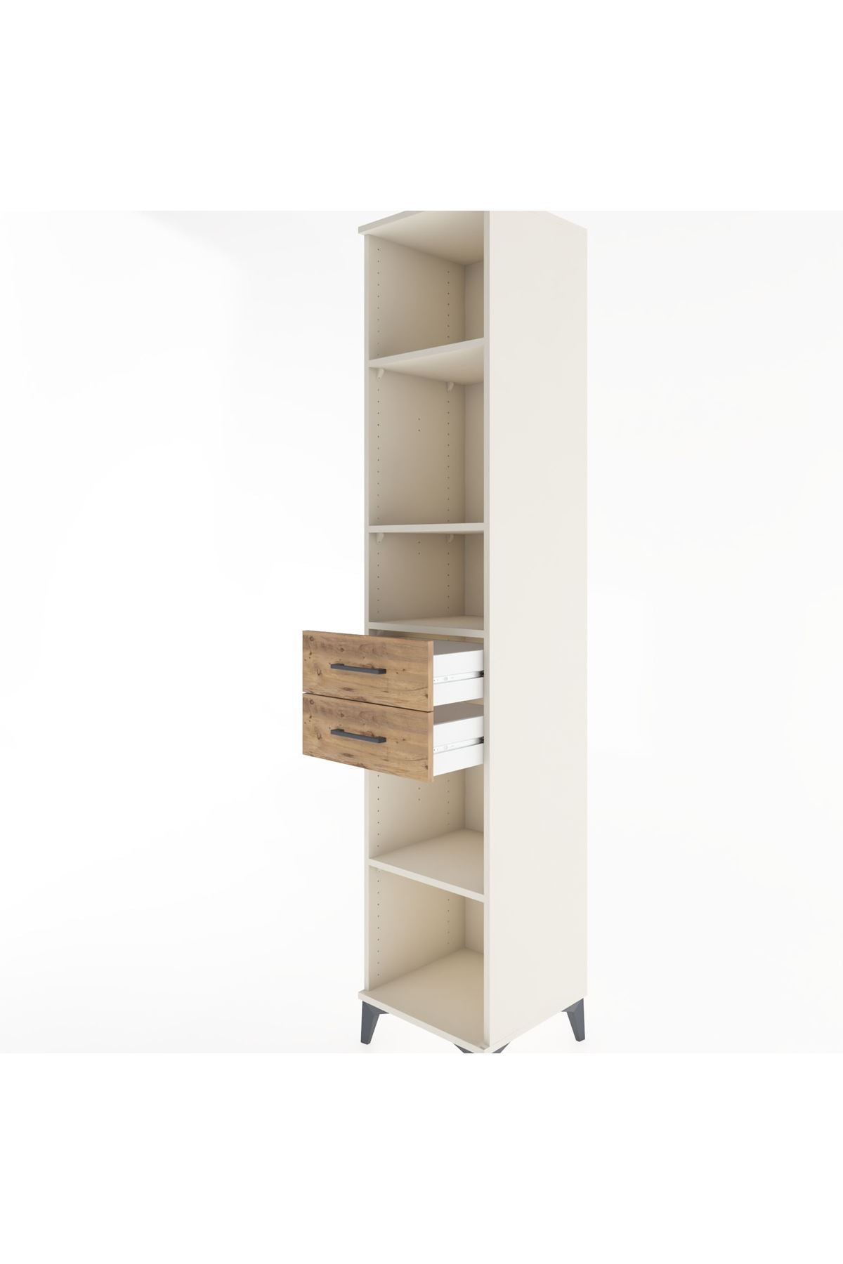 Hyperion Dolap 4 Raflı 2 Çekmeceli 44x44x221 - S61M239V3B