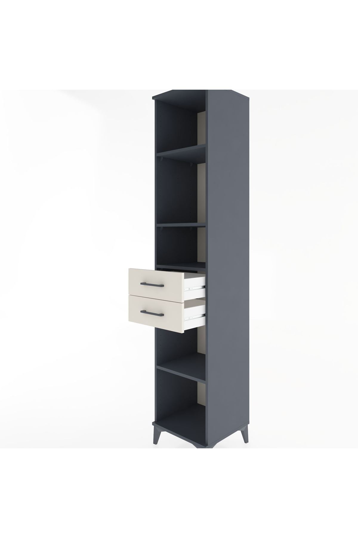 Hyperion Dolap 4 Raflı 2 Çekmeceli 44x44x221 - S61M239V4B