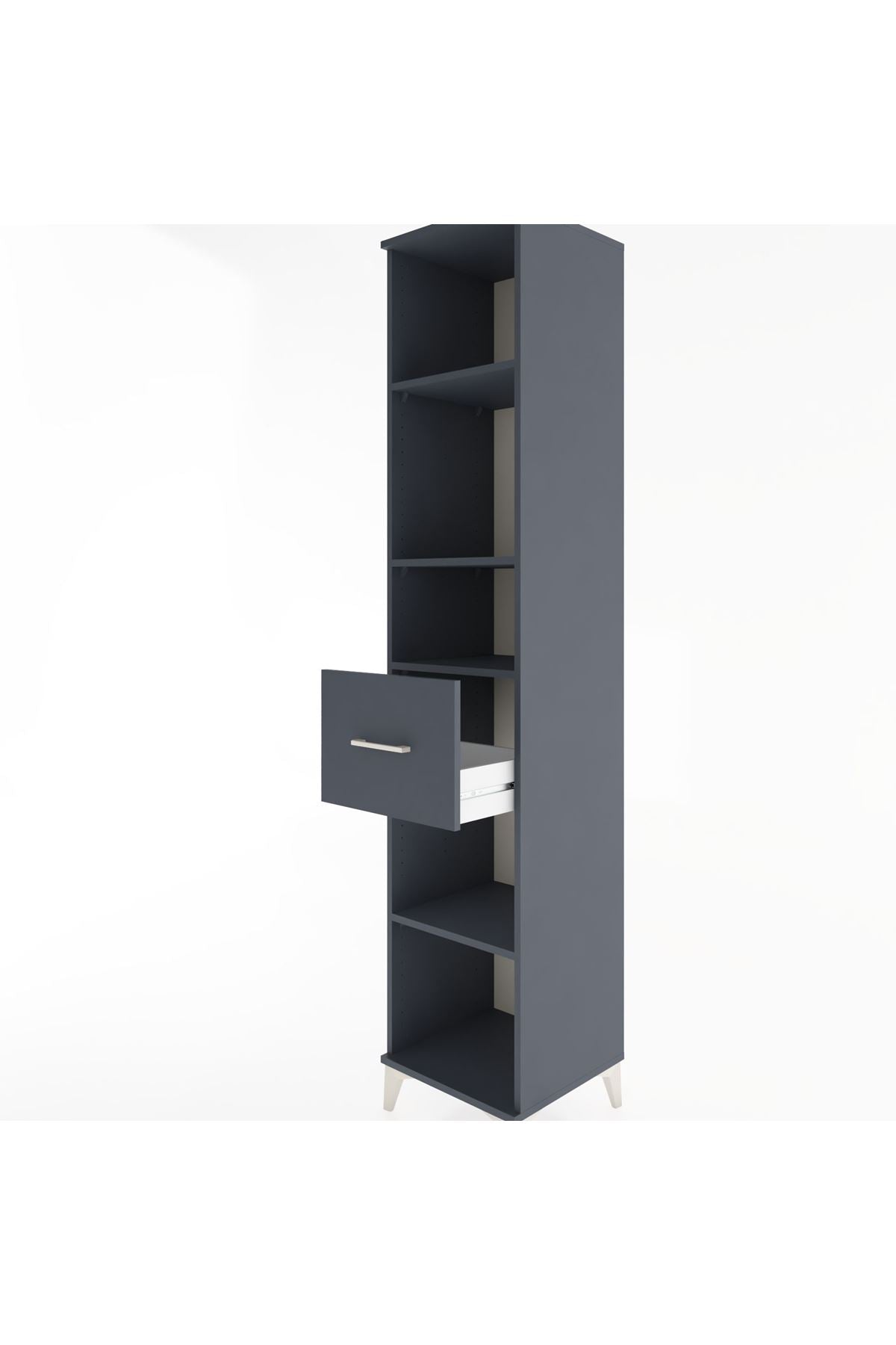 Hyperion Dolap 4 Raflı Tek Çekmeceli 44x44x221 - S61M240V5B