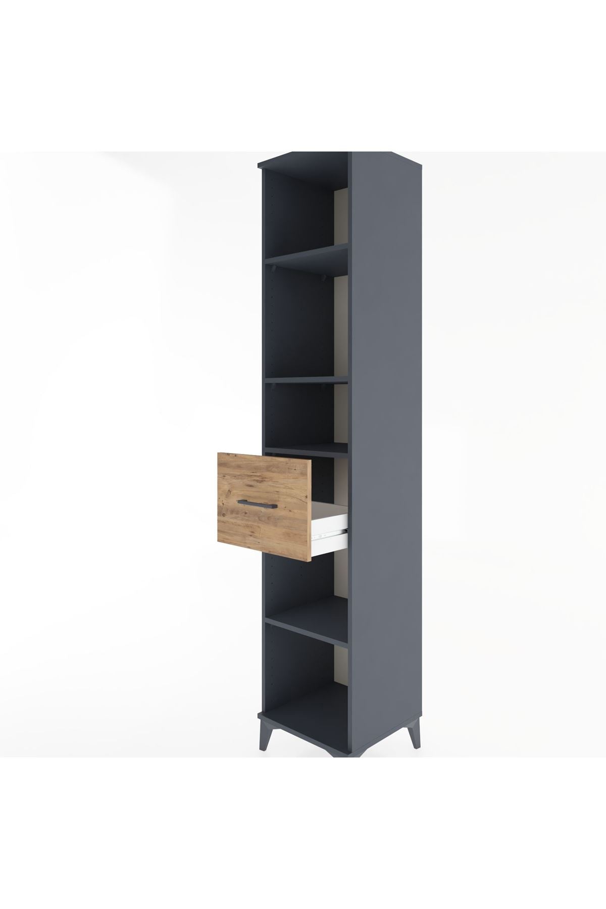 Hyperion Dolap 4 Raflı Tek Çekmeceli 44x44x221 - S61M240V6B