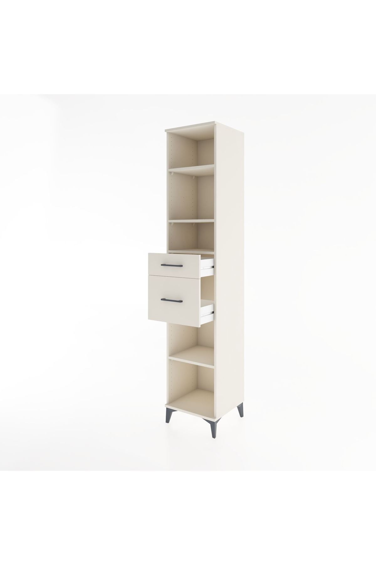 Hyperion Dolap 4 Raflı 2 Çekmeceli 44x44x221 - S61M242V1B
