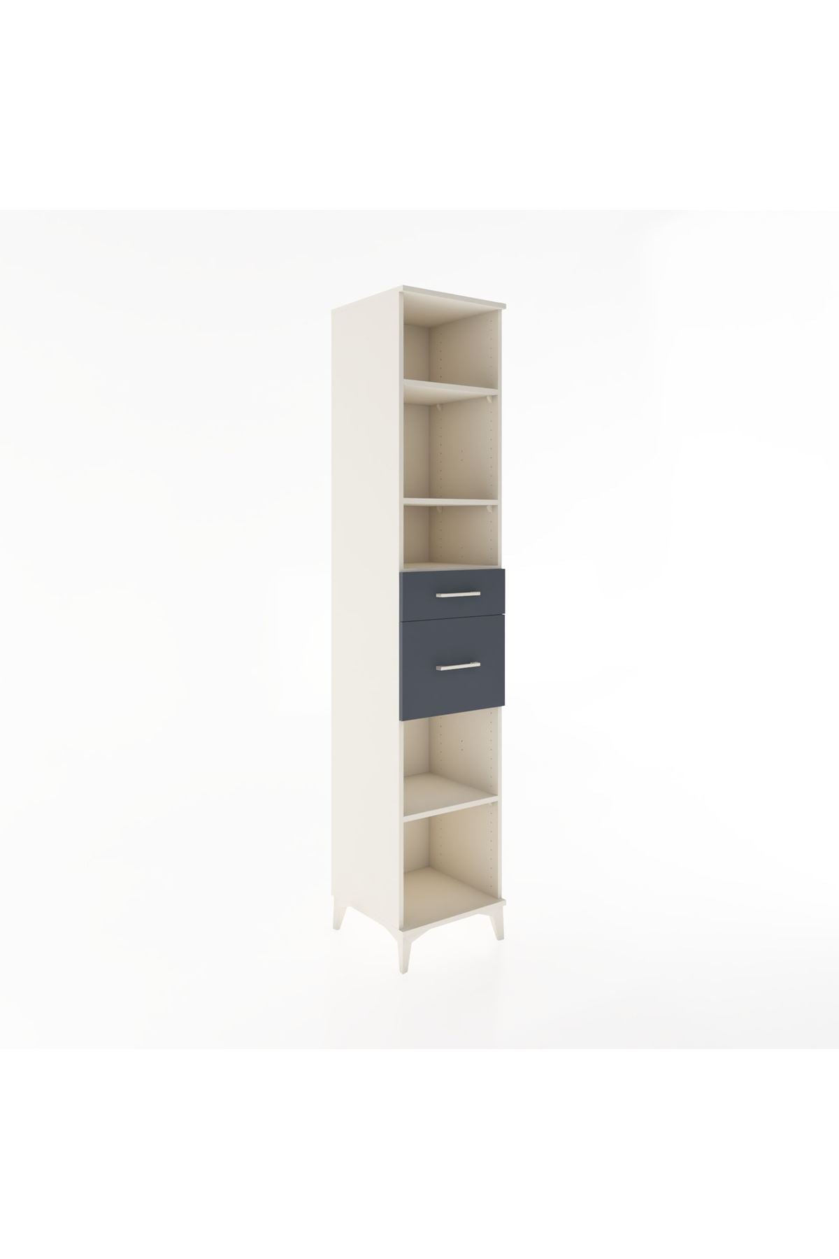 Hyperion Dolap 4 Raflı 2 Çekmeceli 44x44x221 - S61M242V2B