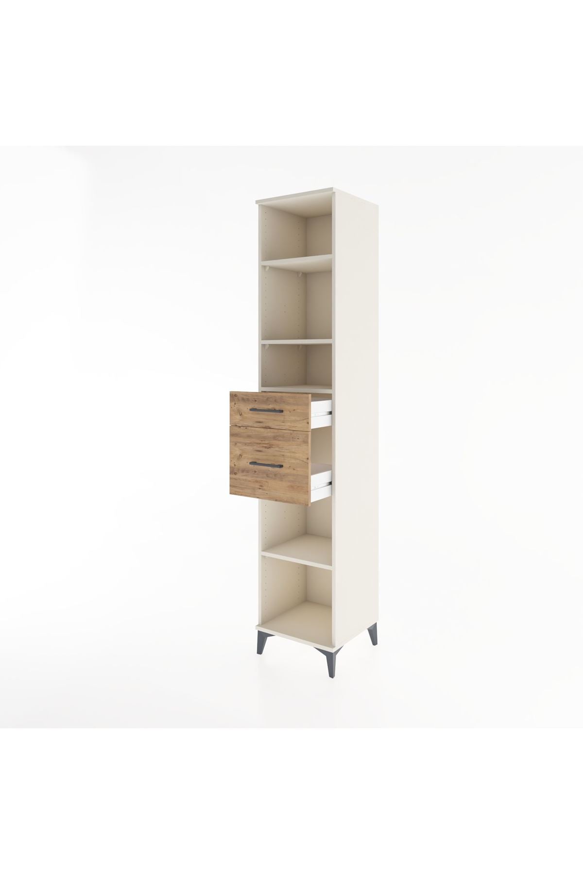 Hyperion Dolap 4 Raflı 2 Çekmeceli 44x44x221 - S61M242V3B