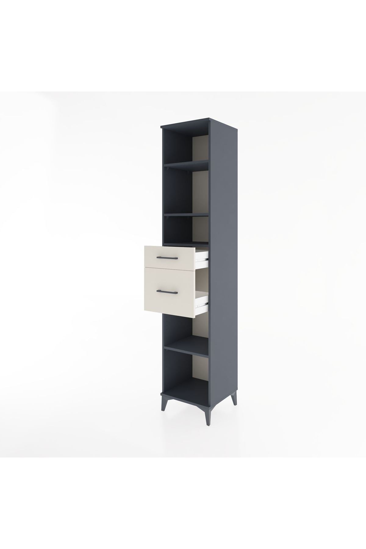 Hyperion Dolap 4 Raflı 2 Çekmeceli 44x44x221 - S61M242V4B