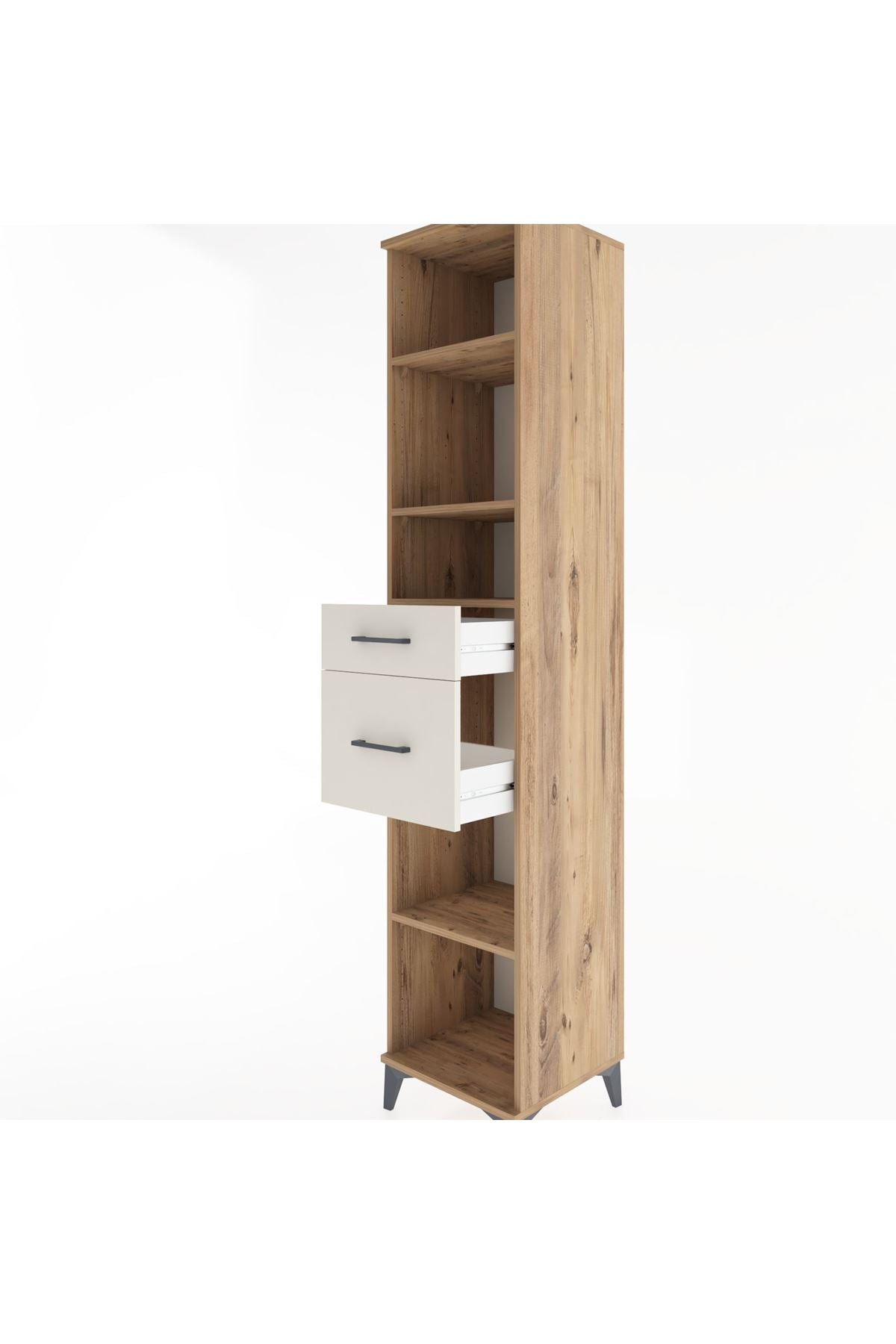Hyperion Dolap 4 Raflı 2 Çekmeceli 44x44x221 - S61M242V7B