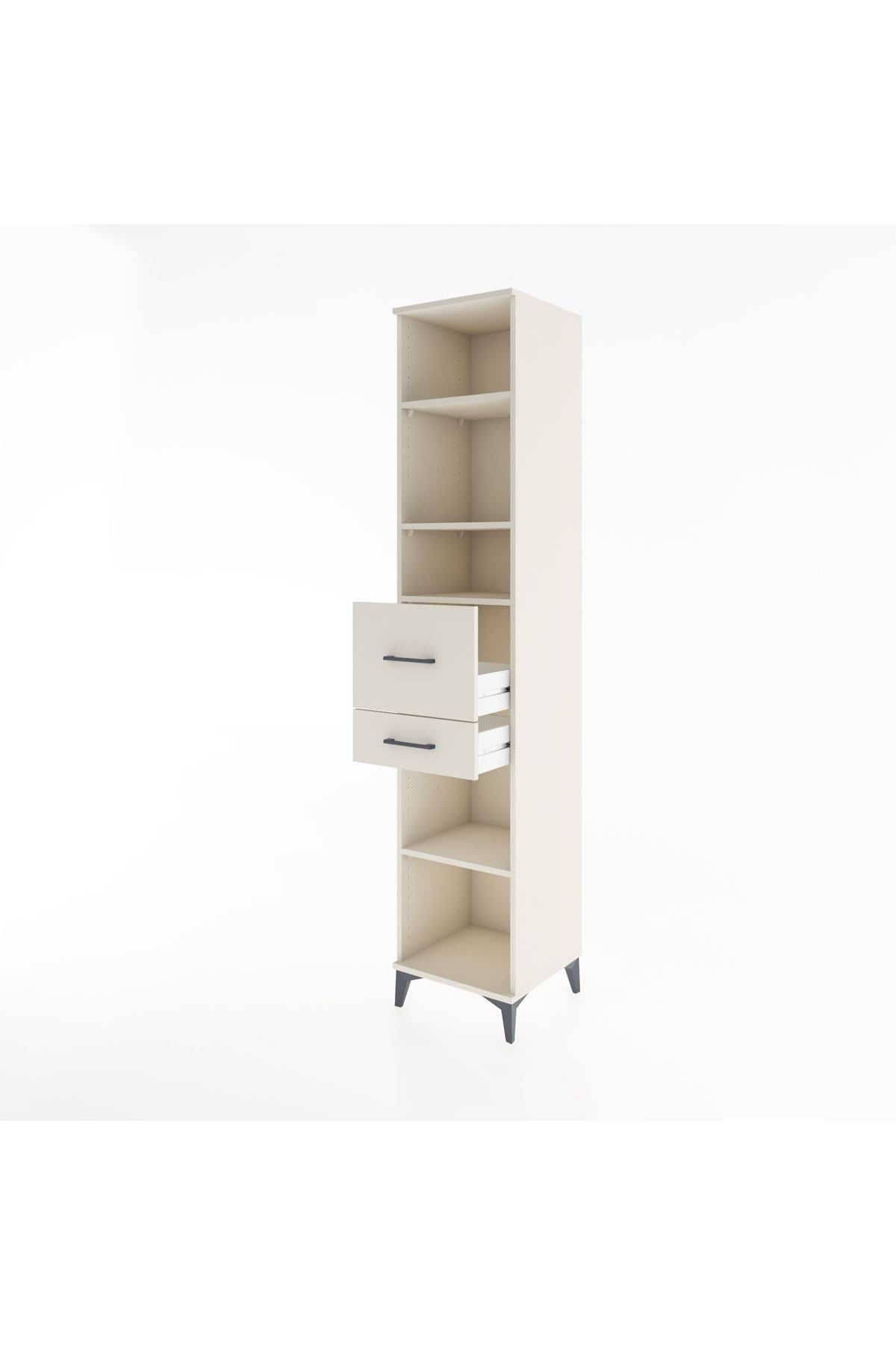 Hyperion Dolap 4 Raflı 2 Çekmeceli 44x44x221 - S61M243V1B
