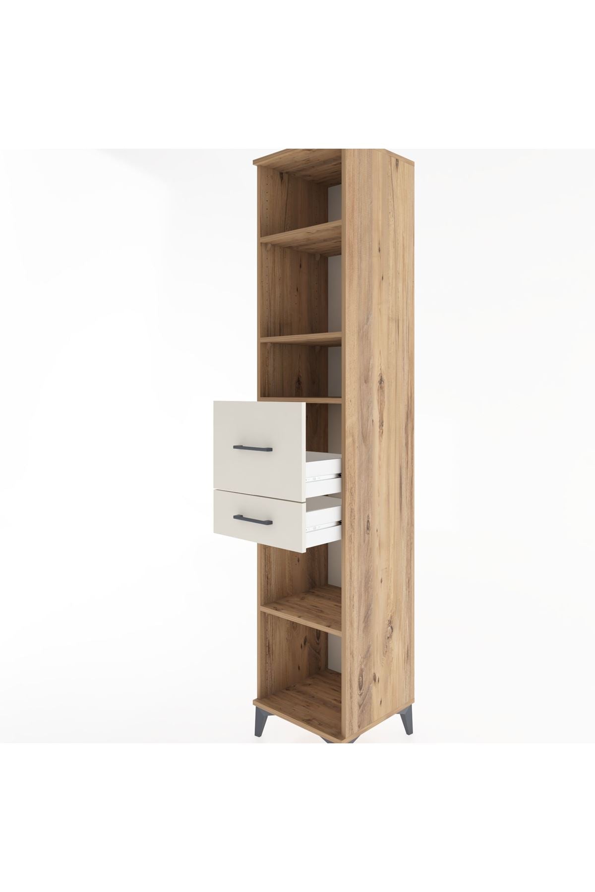 Hyperion Dolap 4 Raflı 2 Çekmeceli 44x44x221 - S61M243V7B