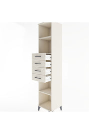 Hyperion Dolap 3 Raflı 4 Çekmeceli 44x44x221 - S61M244V1B
