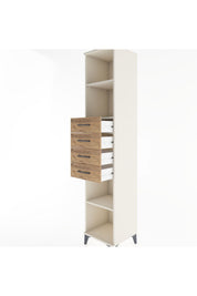 Hyperion Dolap 3 Raflı 4 Çekmeceli 44x44x221 - S61M244V3B