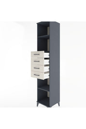 Hyperion Dolap 3 Raflı 4 Çekmeceli 44x44x221 - S61M244V4B