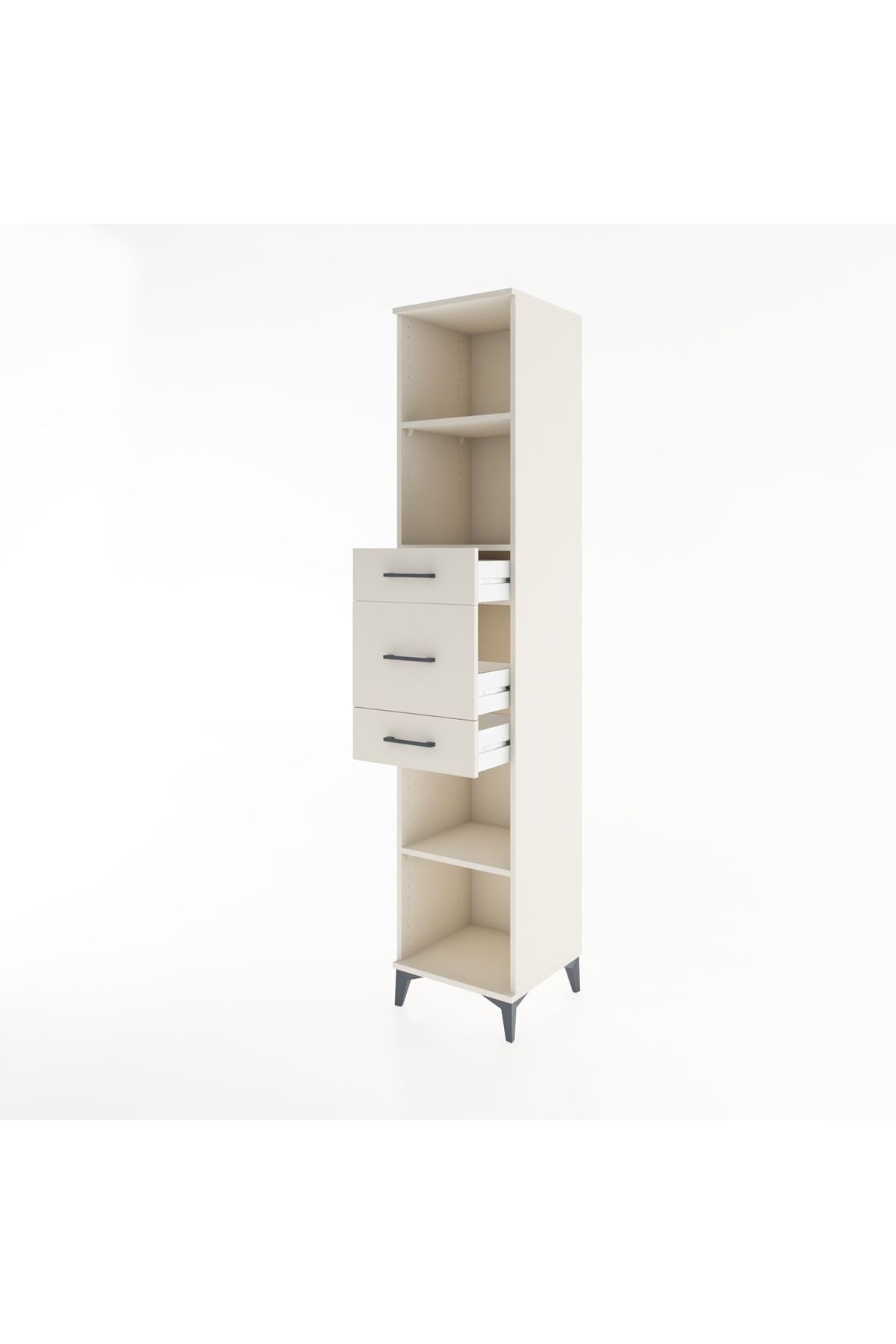 Hyperion Dolap 3 Raflı 3 Çekmeceli 44x44x221 - S61M245V1B